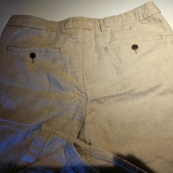 A&F Khaki Linen Men's Pants 34 x 32 - Picture 2 of 2